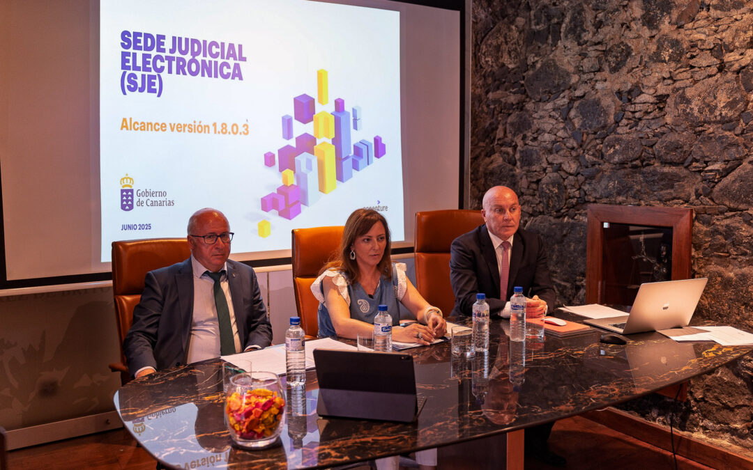 Presentadas las nuevas funcionalidades de la sede judicial electrónica puestas en marcha por el Gobierno de Canarias