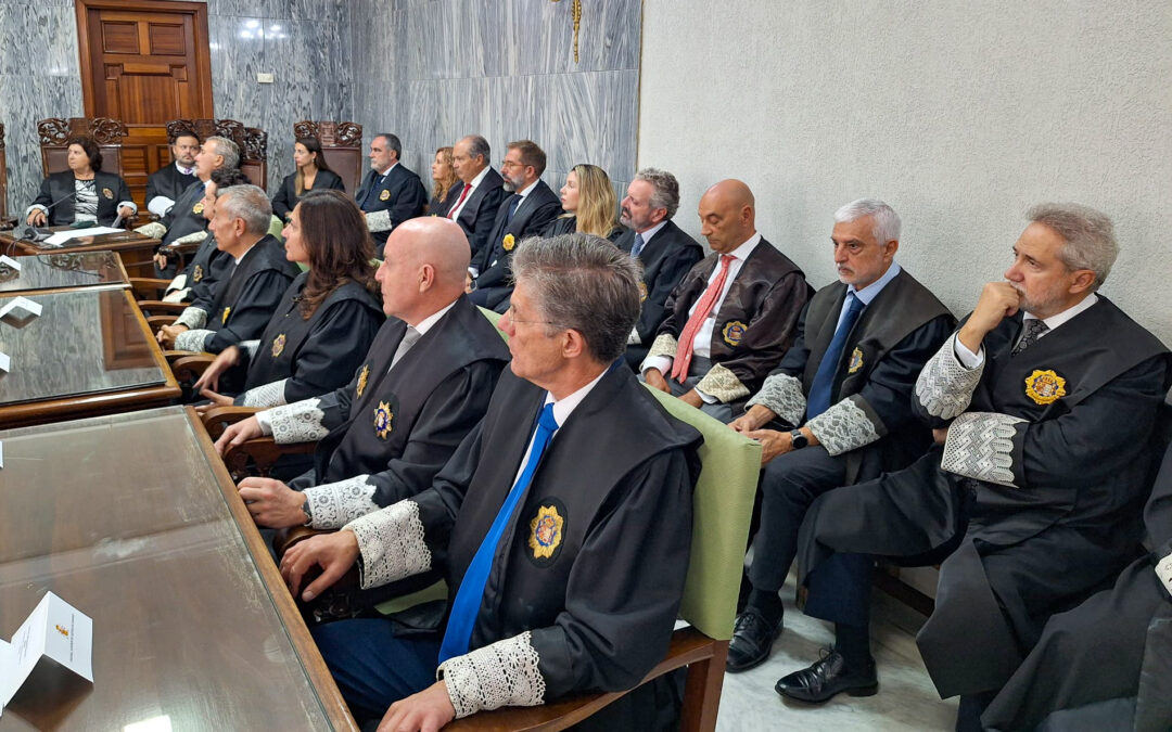 Juan Antonio Rodríguez Rodríguez asiste al acto de apertura del año judicial en el Tribunal Superior de Justicia de Canarias